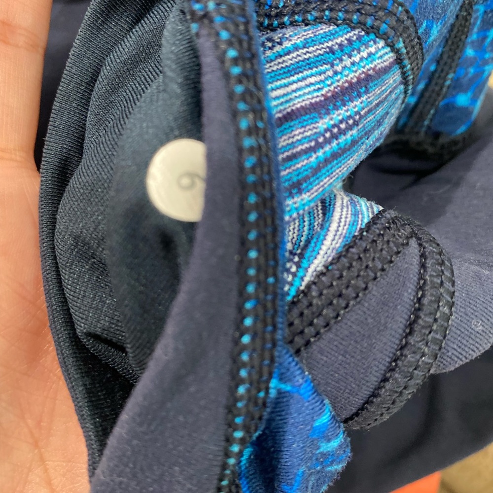 Lululemon Navy Blue Color Block Wunder Under Legg… - image 6